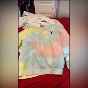 Tye dye women’s playboy crew neck